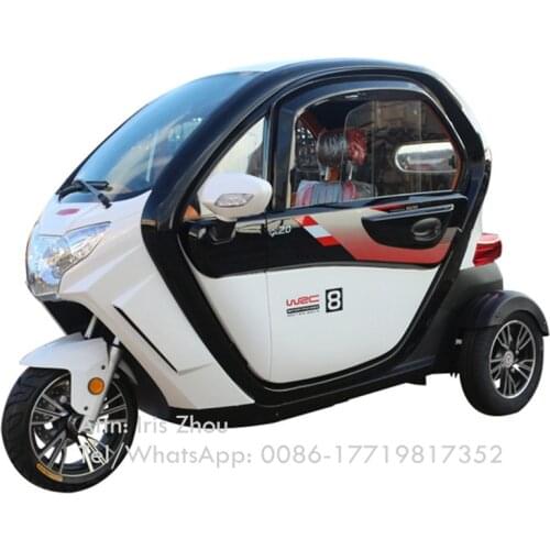 2021 Factory Price Electric Vehicle Car Adult Tricycle Closed 3 Wheel Mobility Scooter Trike Free Shipping