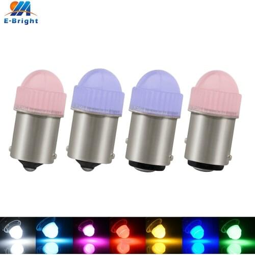 2pcs DC12V P21/5W Car Light 5630 3 SMD 1156 BAU15S 1157 BAY15D Frosted Lens Bulbs Turn Signal White Ice Blue Red Amber Blue Pink