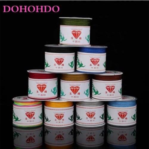 New 32 Colors 0.8mm Nylon Cord Thread Chinese Knot Macrame Cord Beading String DIY Braided Bracelet Necklace Jewelry Making 45M