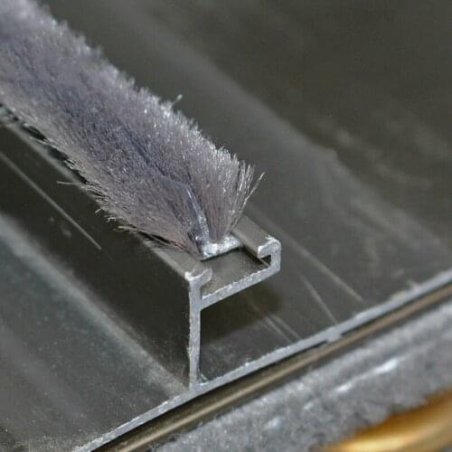 5-7mm 10M/lot Silicification Waterproof Sealing Strip Door/Window Groove Nylon Pile Brush Seal Weatherstrip Dust Proof Strip