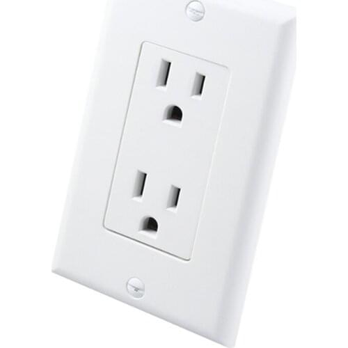 AC 100~250v 15a Socket 5-15r Dual Wall Socket PC Panel