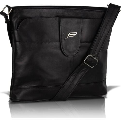 Bavyera Crossbody Hakiki Deri Çapraz Postacı Çanta