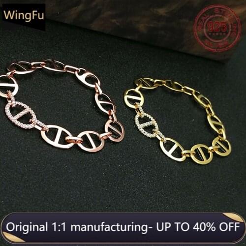 S925 Silver 1:1 Sailor Bracelet Gold Rose Gold Ladies Luxury Brand Monaco Jewelry Lover Gift