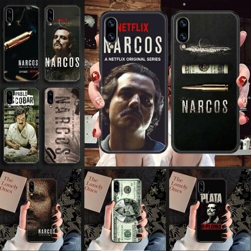 Narcos TV Phone case For Huawei Honor 6 7 8 9 10 10i 20 A C X Lite Pro Play black 3D bumper pretty cell cover painting prime