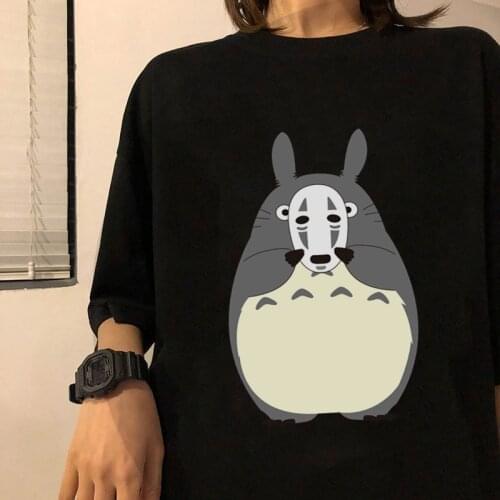 Spirited Away Anime T Shirt kawaii clothes plus size Women Studio Ghibli Totoro Miyazaki Graphic t shirts oversized t shirt