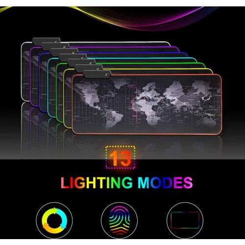 Jelly Comb Gaming RGB Mouse Pad Desk Mouse Mat Computer Mousepad Desk Play Mat with Backlit Large XXL Size Keyboard Pad