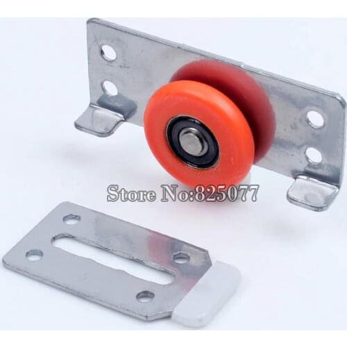 10PCS High Quality Heavy Sliding Door Wheel with Bearing Wardrobe Cupboard Door Nylon PulleyRoller Furniture Accessories KF796