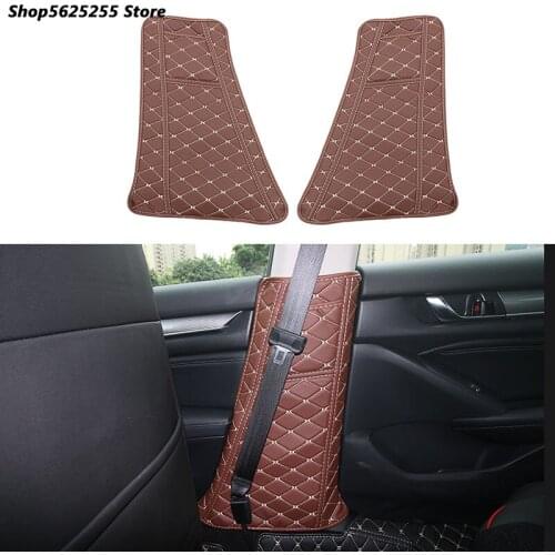 Car B Pillar Anti-kick Mats For Honda Accord 10th 2018 2019 2020 2021 Accessories Interior Protector Side Edge Protector Pad