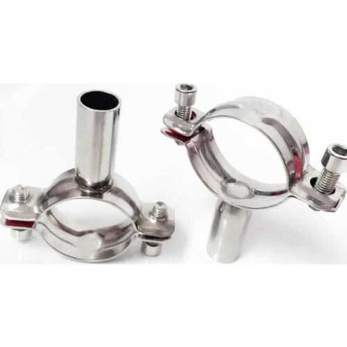 80-89mm 3.5" 89mm Pipe Hanger Bracket Clamp Support Clip 304 Stainless Steel For Beer Brewing