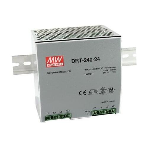 Meanwell power supply DRT-240-24V 48V 240W Three Phase Industrial DIN RAIL Power Supply