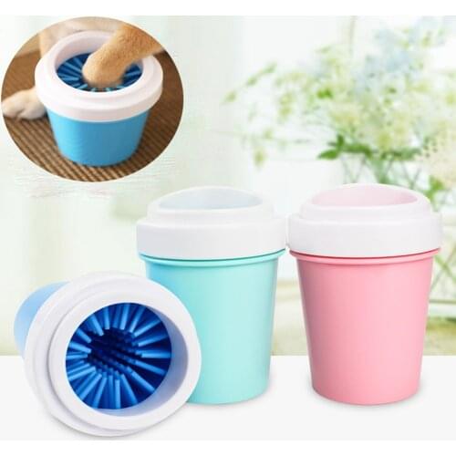 Dog Foot Cleaner Quickly Wash Foot Pet Puppy Portable Cat Dirty Paw Washing Cup Brush Soft Silicone Combs Foot Cleaning Bucket
