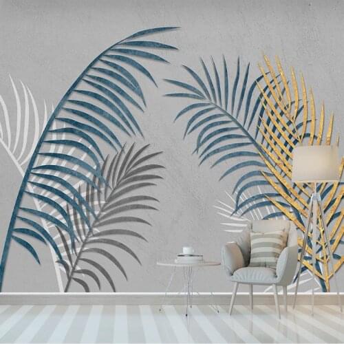 Custom 3D Photo Wallpaper Wall Painting Nordic Modern Tree Leaves Bedroom Restaurant Living Room Decoration Papier Peint Mural