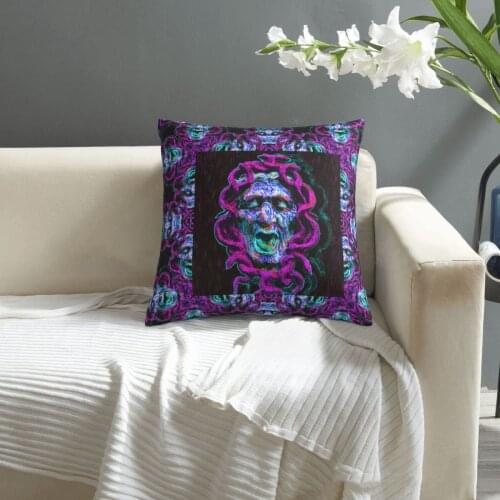 Medusa pillowcase printed cushion cover sofa waist pillow pillow cover