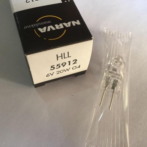 Narva 55912 speziallampen,HLL 6V 20W G4 Germany halogen lamp,6V20W analytic instrument bulb