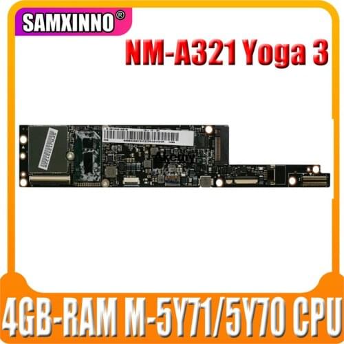 NM-A321 motherboard For Lenovo Yoga 3 pro motherboard AIUU2 NM-A321 with M-5Y71/5Y70 CPU 4GB RAM original motherboard
