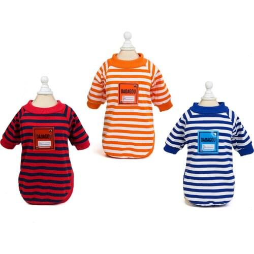 New Summer Puppy Dogs Pets Stripe Clothing Cute Small Dog for Chihuahua Cute Simplicity Casual Breathable Style Pet Clothes