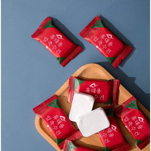 One Time Face Towel Compressed Towel Mini Home Travel Carrying belt Remover Wipe Your Hands Clean Wiping Face Cleansing Towel