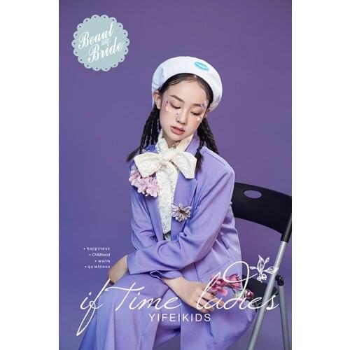 Original Big Girl Purple Studio Theme Photo Dress 2021 New Fashion Art Photo Dress