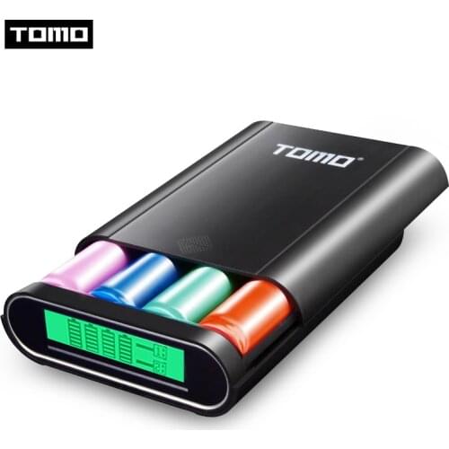 TOMO 18650 Lithium battery charger M4 DIY display powerbank storage case 2A output max