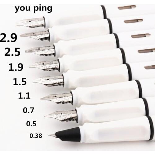 Luxury High quality 293 White calligraphy Fountain Pen office Student Stationery supplies ink pens