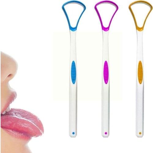 1PC Tongue Brush Cleaning Tongue Oral Cleaning Brushes Clean Oral Scraper Clean Tongue Hygiene Maintain Deep Care A2T5