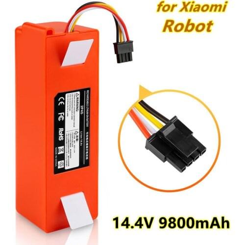 9800mAh Robotic Vacuum cleaner Replacement Battery for Xiaomi Robot Roborock S50 S51 S55 Accessory Spare Parts li-ion battery