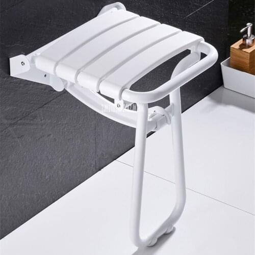 AST7265 Folding Shower Chair Shower Folding Seat Bench Bath Stool Wall Mounted Stool Bathroom Wall Chair For Elderly Disabled