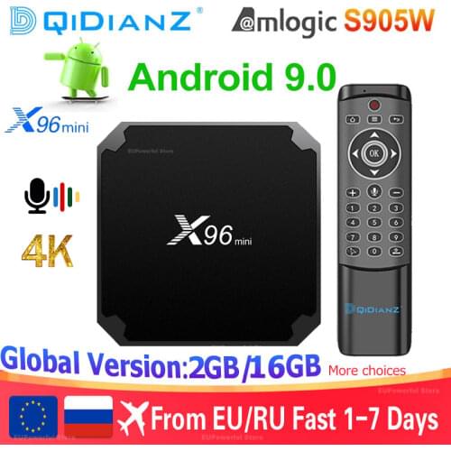 X96 mini Smart tv box Android 9.0 S905W Quad Core 64 bit 4K 1080P Full HD fast Media Player X96mini Android tv Set Top Box