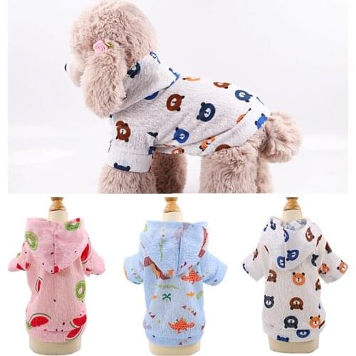 Sunscreen Pet Dog Clothes Summer Thin Dog Clothing for Dogs Yorkshire Shih Tzu Shirts Puppy Cat Hooded Vest tshirt chaleco perro
