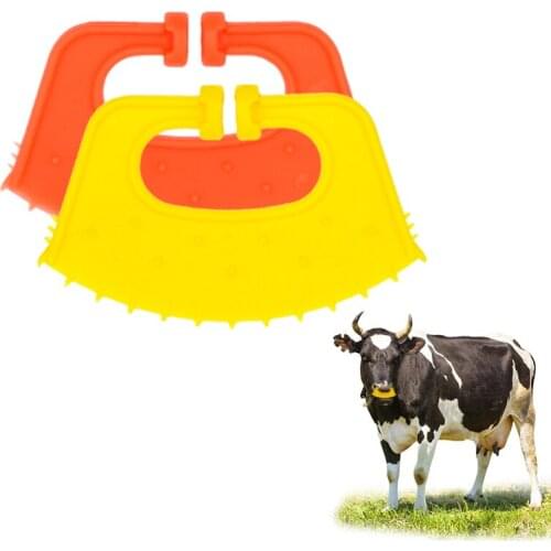 10Pcs Livestock Cattle Nose Ring Plastic Calf Weaner Thicken Veterinary Cow Calf Weaning Anti Sucking Milking Stop Kit