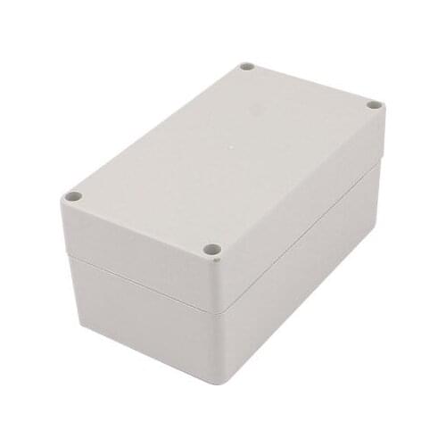 158mm x 90mm x 75mm Rectangular Dustproof IP65 Plastic Junction Box Case Grey