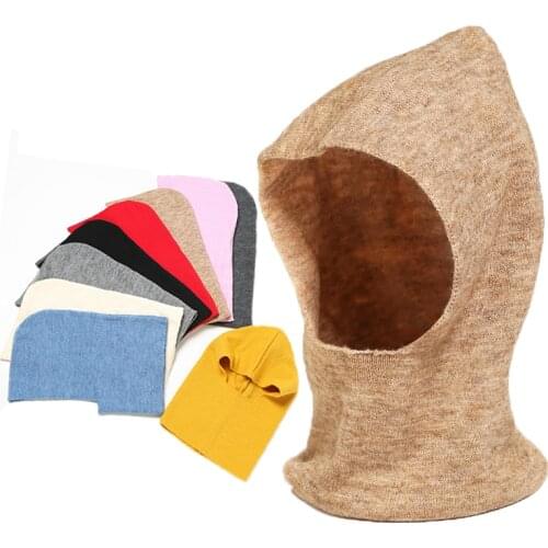 2021 Ourdoor Knitted Warm Hat Scarf Solid Unisex Winter Hiking Scarves Luxury Men Women Elasticity Cap Neckerchief Foulard