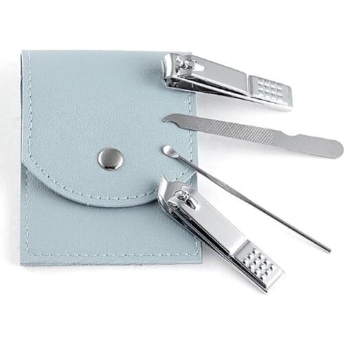 4pcs Manicure Cutters Nail Clippers Household Stainless Steel Nail File Ear pick Nail Clippers Nail Supplies for Professional