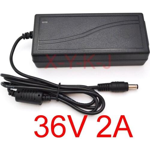 50PCSHigh quality IC solutions 36V 2A AC 100V-240V Converter DC 36V 2A 2000mA Power Supply Adapter 72W Adaptor