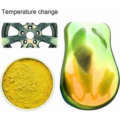 Automotive Thermochromic Paint Heat Sensitive Changing Pigment Powder Acrylic Paint Powder Coating Dye for Car Decoration