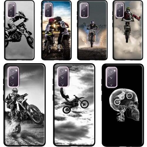 Moto Cross motorcycle sports Case For Samsung Galaxy S10 S8 S9 Plus S10e Note 9 Note 10 Note 20 S21 Ultra S20 FE Cover