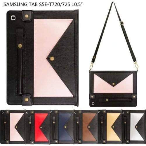 Case For Samsung Galaxy Tab S5e 10.5 inch SM-T720 SM-T725 Cover Smart leather Card slot Stand wallet Bags soft tablets case