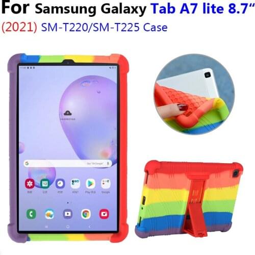 Funda Tablet Tab A7 Lite 8.7 2021 Case Soft Silicone for Samsung Tab A7 Lite 8.7 2021 SM-T220 T225 Soft Shockproof Case