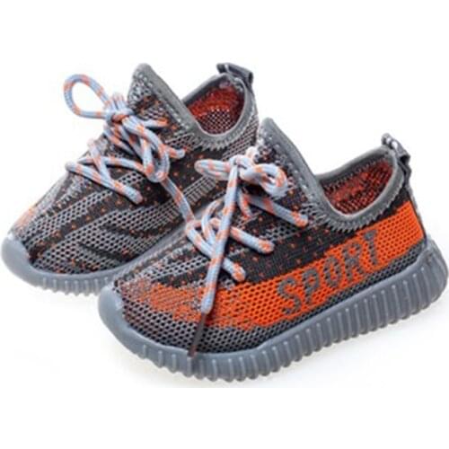 The New Four Seasons Shoes Boy Girl Breathable Knitting Mesh Toddler Shoes Fashion Infant Sneakers Soft Comfortable Child Shoes