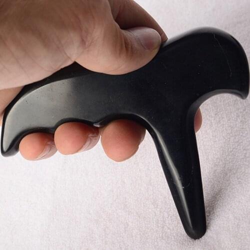 Natural Stone Meteorite Massage Cone Needle Reflexology Massage Tool Body Massage Foot Shoulder Back Neck Point Stick Tools