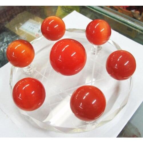 Red opal ball dipper furnishing articles Holiday gift Household furnishing articles Good luck town house to ward off bad luck