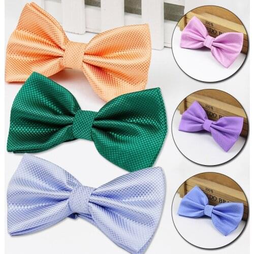 Men Ties Fashion Butterfly Party Wedding Bow Tie for Boys Girls Candy Solid Color Bowknot Wholesale Accessories Bowtie Wholesale