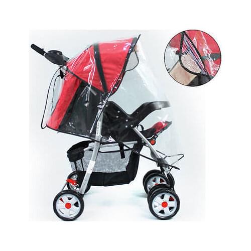 New Baby Stroller Raincover Universal Pushchair Pram Buggy Rain Cover Transparent Rain Covers Baby Strollers Accessories