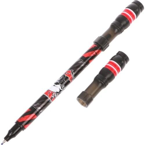 Non Slip Coated Spinning Ballpoint Pen Rolling Finger Rotating Playing Student