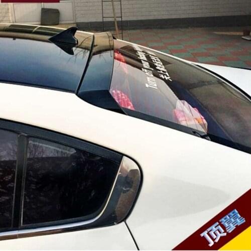 Use for Kia cerato K3 spoiler 2013-2017 cerato K3 roof Spoiler High Quality ABS Material Car Rear Wing Primer Color Rear Spoiler