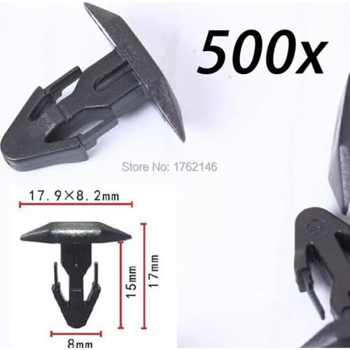 500PCS Rear Hood Cowl Weatherstrip Clip FASTENER 91515-SR3-000 For Acura Integra Honda Civic CR-V Civic del Sol 1.6 L 1.8 L 2.0L