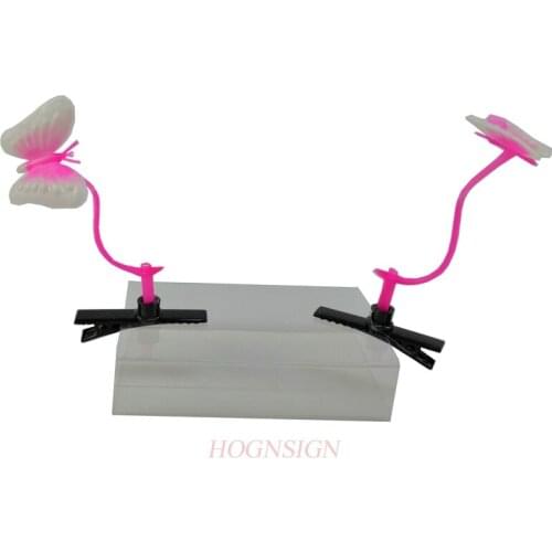 2pcs hair clip Butterfly Hair Clip Plants Show Moe Artifact Small Miaofa Clip Head Long Grass Wacky Cartoon Headdress Flower