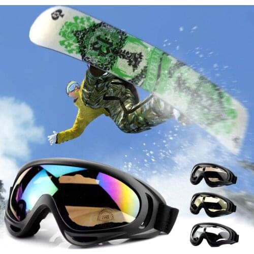 1pcs winter windproof skiing goggles mountain skiing Anti-fog big ski mask glasses skiing men women outdoor supplies