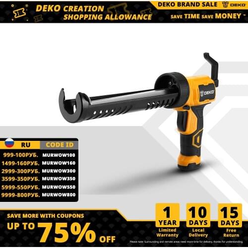 DEKO DEGG01 Automatic Electric Heat Glue Gun Hot Melt Sewing Seams Sealant Waterproof