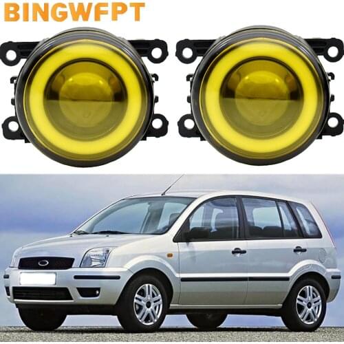 2pcs Car LED Fog Light Angel Eye Daytime Running Lamp 12V H11 For Ford Fusion Estate JU 2002 - 2008